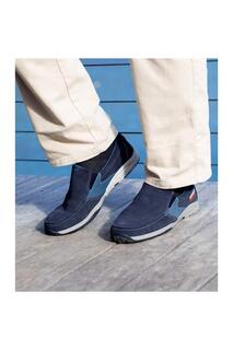 Мокасины из спилка в стиле лодочки Atlas for Men, темно-синий