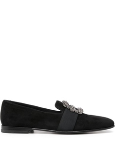 Manolo Blahnik мокасины Carlton, черный