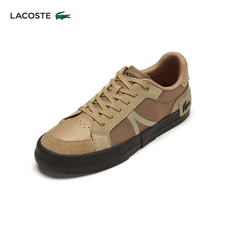 Кроссовки мужские Lacoste из французской крокодиловой кожи, коричневый / черный