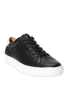 Мужские кожаные кроссовки из Джермейна Polo Ralph Lauren, цвет Black