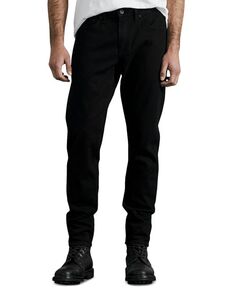 Черные узкие спортивные джинсы Fit 3 Authentic Stretch rag & bone, цвет Black