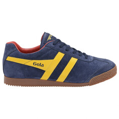 Кроссовки Gola Gola Harrier Suede, цвет Navy/Sun/Red