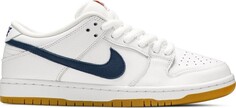 Кроссовки Nike Dunk Low Pro ISO SB Orange Label - White Navy, белый