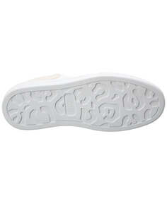 Кроссовки Alexander McQueen Deck Plimsoll из парусины и замши, белый