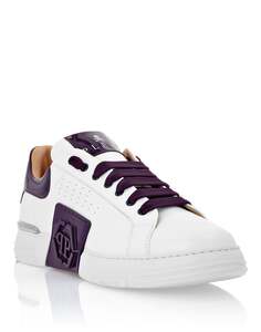 НИЗКИЕ КРОССОВКИ PHANTOM KICK$ Philipp Plein, фиолетовый