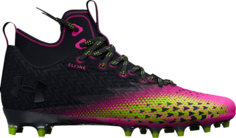 Бутсы Under Armour Spotlight Clone 3.0 MC Black Rebel Pink, черный