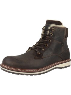 Ботинки на шнуровке Bullboxer, темно коричневый