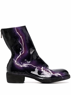 Guidi лакированные ботинки, черный
