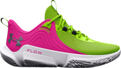Кроссовки Under Armour Flow FUTR X 2 Lime Surge Rebel Pink, зеленый