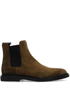 Common Projects ботинки «Челси» из вощеной замши, коричневый