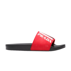 Кроссовки Prada Poolside Slide Red, красный
