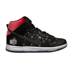 Кроссовки Nike Dunk High Prem SB BP QS Paparazzi, черный