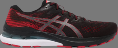 Кроссовки gel kayano 28 4e wide black electric red Asics, черный