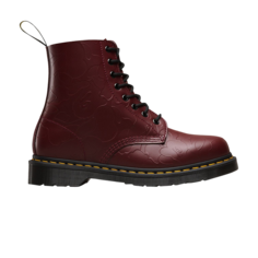 Кроссовки Dr. Martens A Bathing Ape x Emboss Camo 1460 Cherry Smooth, красный