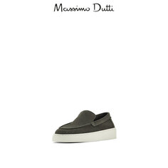 Лоферы замшевые Massimo Dutti мужские, серый