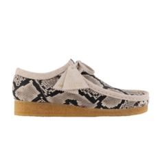 Кроссовки Clarks Aimé Leon Dore x Wallabee Snakeskin - White Grey, серый