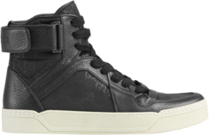 Кроссовки Gucci Nylon Signature High Black, черный