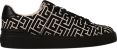 Кроссовки Balmain B-Court Low Black Monogram, черный