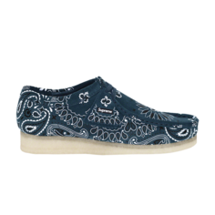 Кроссовки Clarks Supreme x Wallabee Blue Bandana, синий
