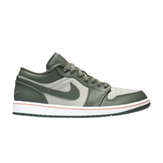Кроссовки Air Jordan 1 Low Military Green, зеленый
