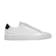 Кроссовки Common Projects Retro Low White Black, белый