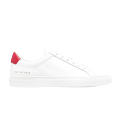 Кроссовки Common Projects Retro Low White Red, белый