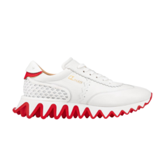 Кроссовки Christian Louboutin Loubishark Low White Red, белый