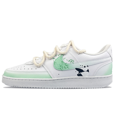 Кроссовки Nike Court Vision 1 Skateboarding Shoes Men Low-top Green, белый