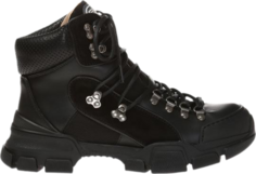 Кроссовки Gucci Flashtrek High Black, черный