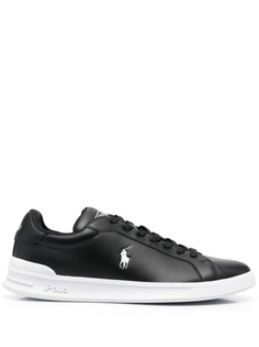 Polo Ralph Lauren кеды с вышивкой, черный