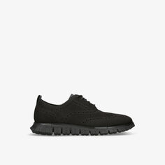 Трикотажные туфли-оксфорды Zerøgrand wingtip stitchlite Cole Haan, черный