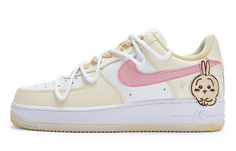 Кроссовки Nike Air Force 1 Skateboarding Shoes Men Low-top Yellow/White, желтый/белый