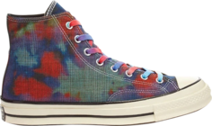 Кроссовки Converse Chuck 70 High Tie Dye Plaid, разноцветный