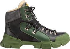 Ботинки Gucci Flashtrek High Black Green, черный