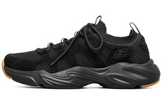 Кроссовки Stamina Airy Chunky для мужчин с низким верхом черного/коричневого цвета Skechers