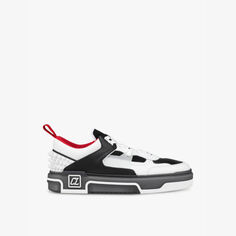Мужские кожаные низкие кроссовки Astroloubi Christian Louboutin, белый