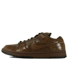 Кроссовки x michael lau sb dunk low Nike, коричневый