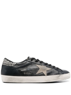 Golden Goose кеды с нашивкой, черный
