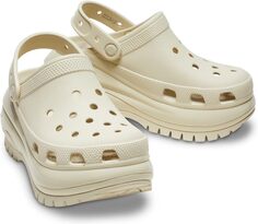 Сабо Mega Crush Clog Crocs, цвет Bone