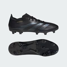 Футбольные бутсы Predator League с твердым покрытием Adidas, цвет Core Black/Carbon/Gold Metallic