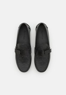 Слипоны Driver Iconic Plaque Calvin Klein, чёрный моно