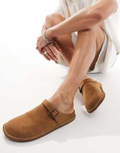 ASOS DESIGN – Сабо im Loafer-Design в цвете Hellbraun