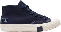 Кроссовки Converse Undefeated x Chuck 70 Mid Black Iris, синий