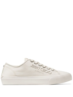 Jimmy Choo кроссовки Palma/M с вышитым логотипом, нейтральный цвет