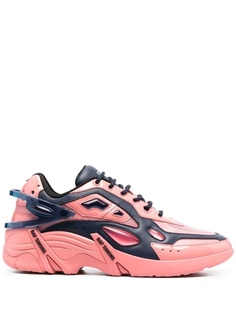 Raf Simons кроссовки со вставками, розовый