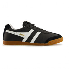 Кроссовки Gola Harrier Leather, цвет Black/White/White