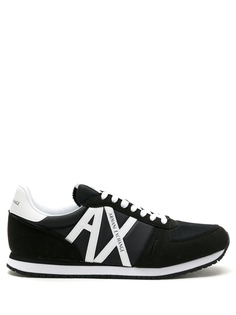 Кроссовки Armani Exchange Logo Patch, черный/белый