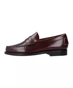 Бордовые кожаные лоферы для мужчин Sebago, красный