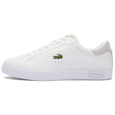 Кроссовки LACOSTE Skateboarding Shoes Men Low-top White, белый