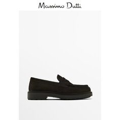 Лоферы мужские Massimo Dutti замшевые, коричневый